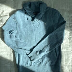 Polo by Ralph Lauren Blue Cowl Neck Sweater - S